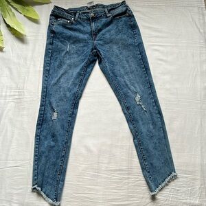 Revamped Denim Raw Hem Jeans